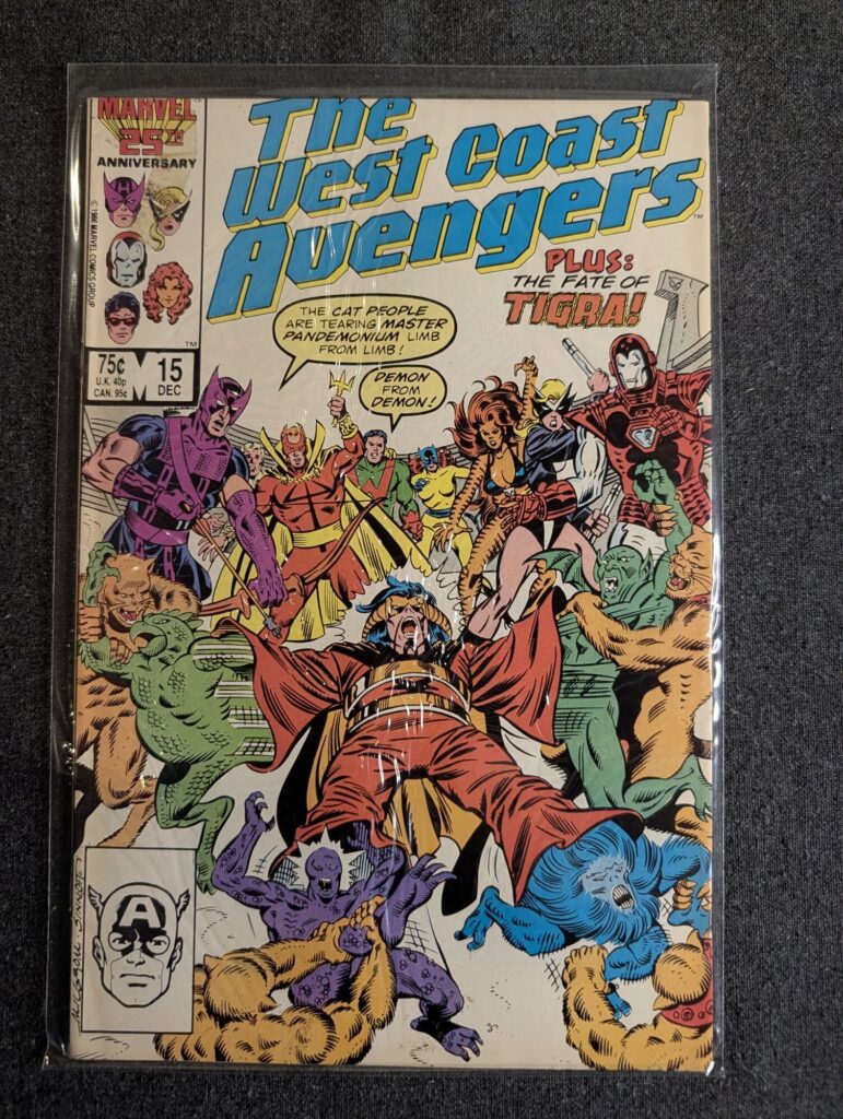 West Coast Avengers #15 front cover
