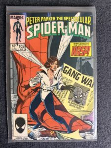 Peter Parker, The Spectacular Spider-Man #105 front cover