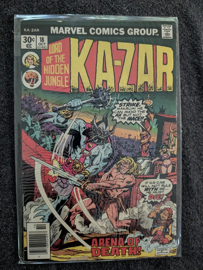 Ka-Zar #18 front cover