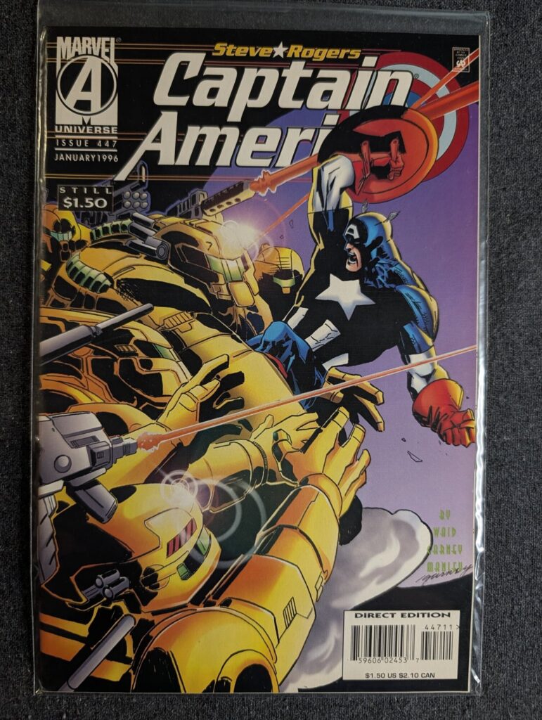 Captain America #447 front cover