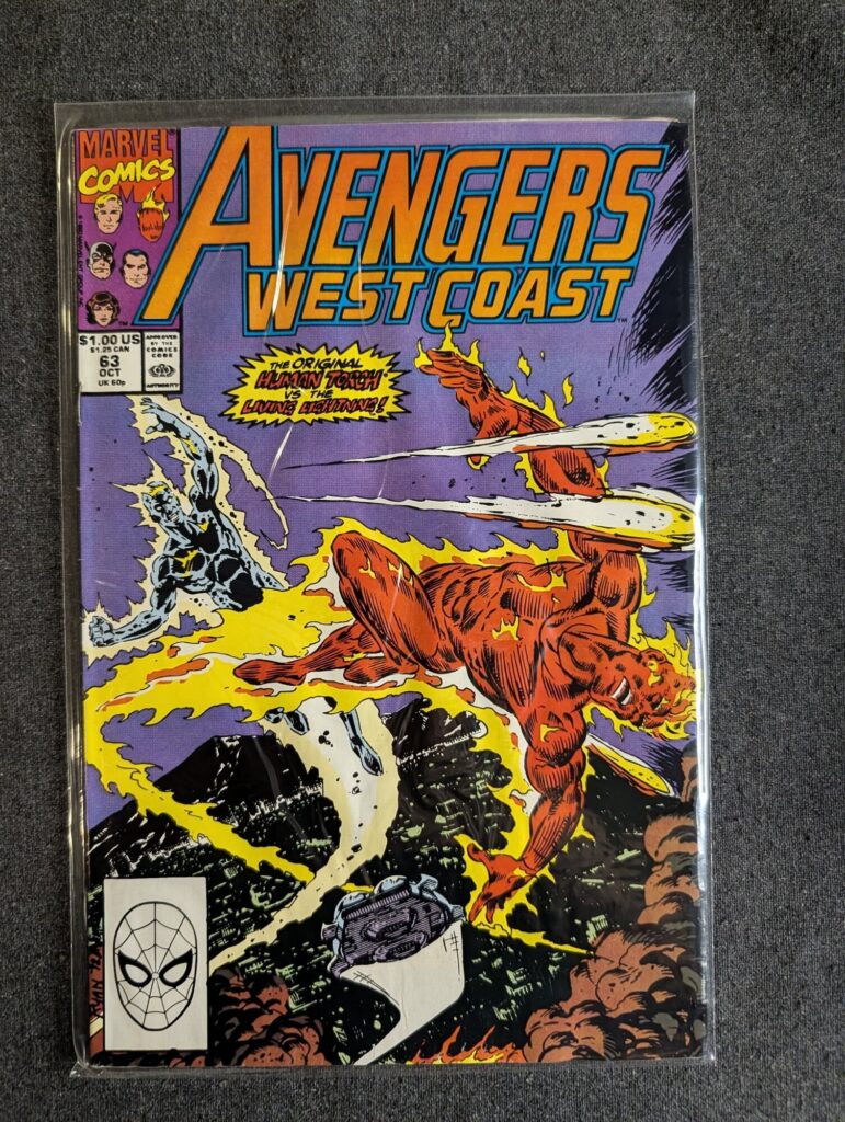Avengers West Coast #63 front cover