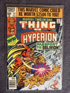 Marvel Two-In-One #67 front cover