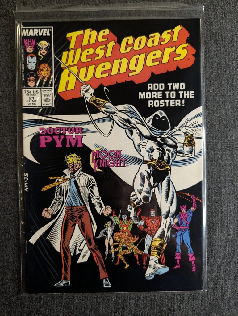 The West Coast Avengers #21 front cover