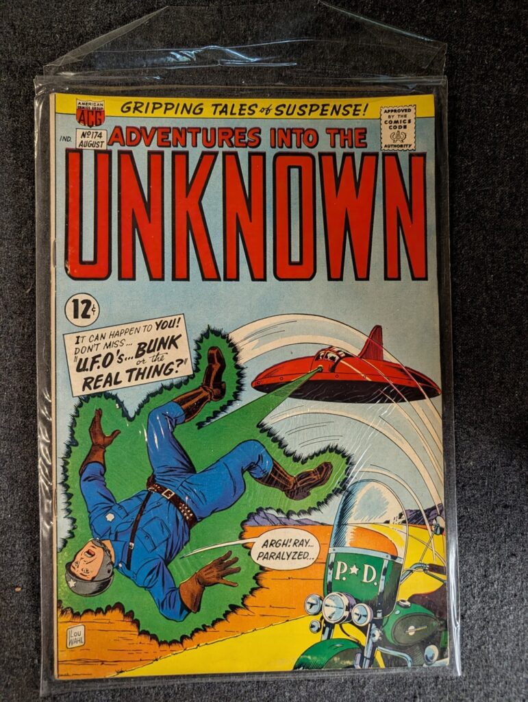 Adventures into the Unknown #174 front cover