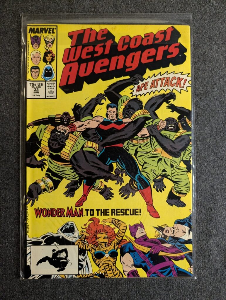 The West Coast Avengers #33 front cover