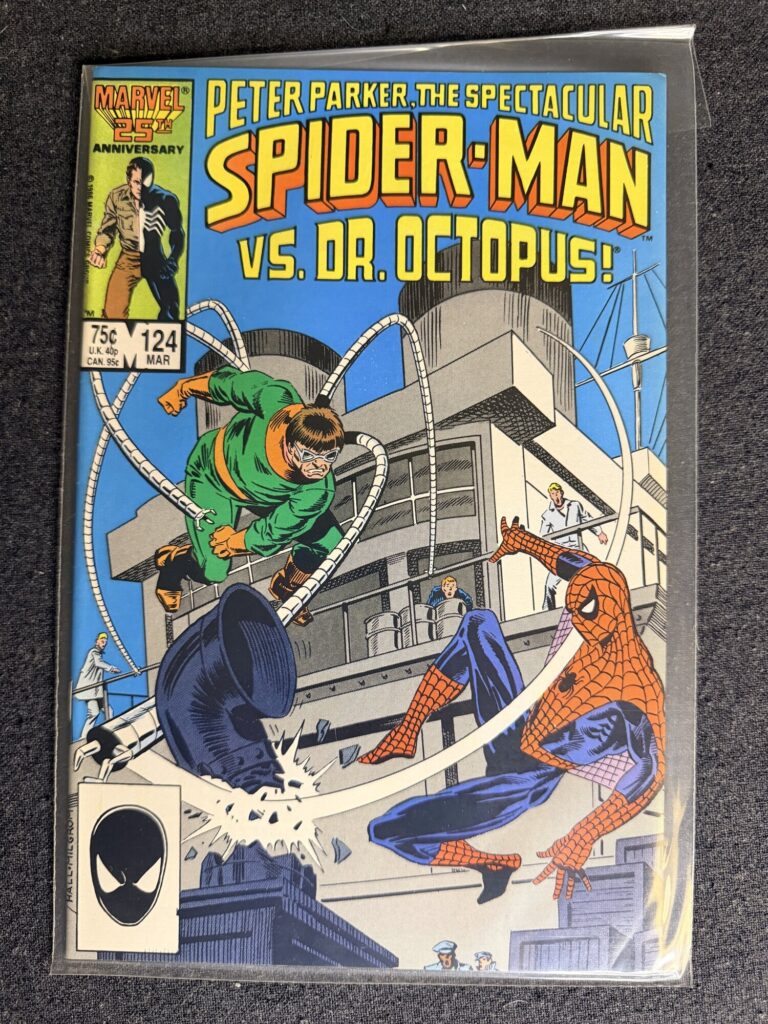 The Spectacular Spider-Man #124 front cover