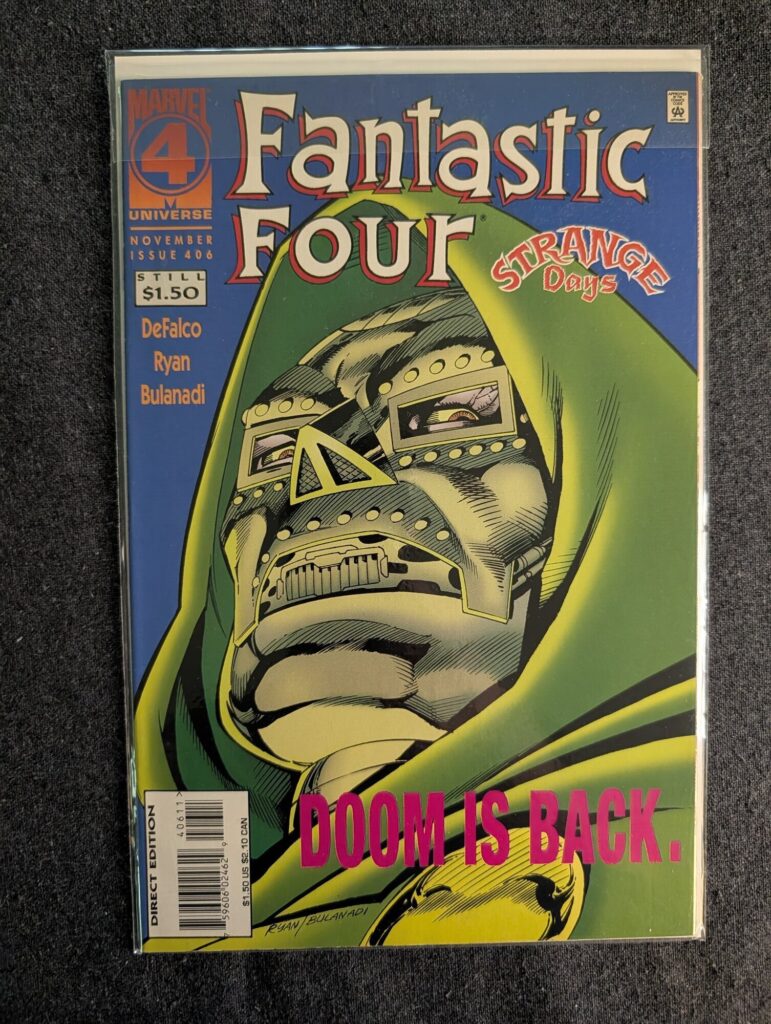 Fantastic Four #406 front cover