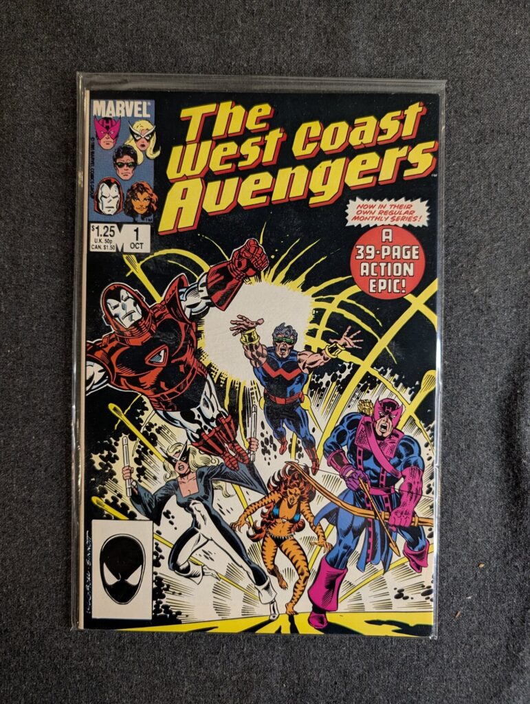 The West Coast Avengers #1 front cover