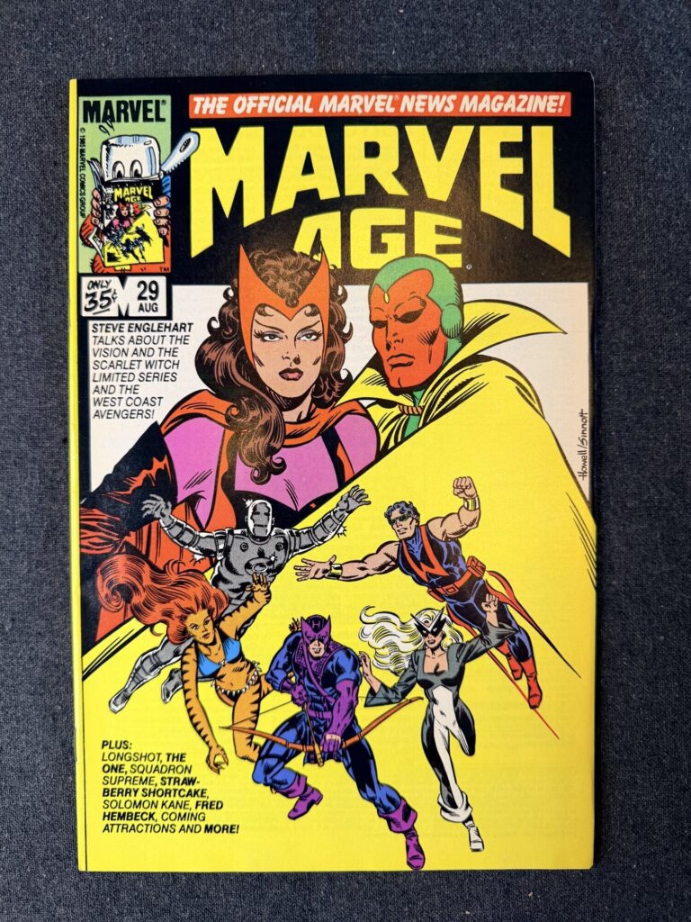 Marvel Age #29 front cover