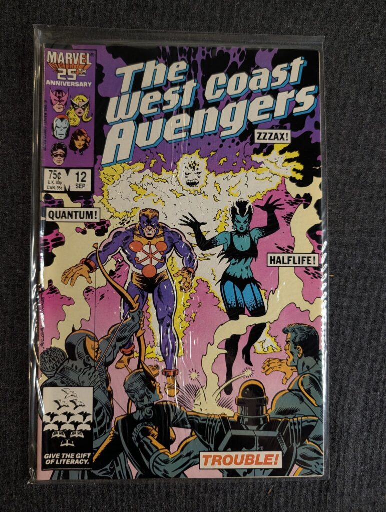 The West Coast Avengers #12 front cover