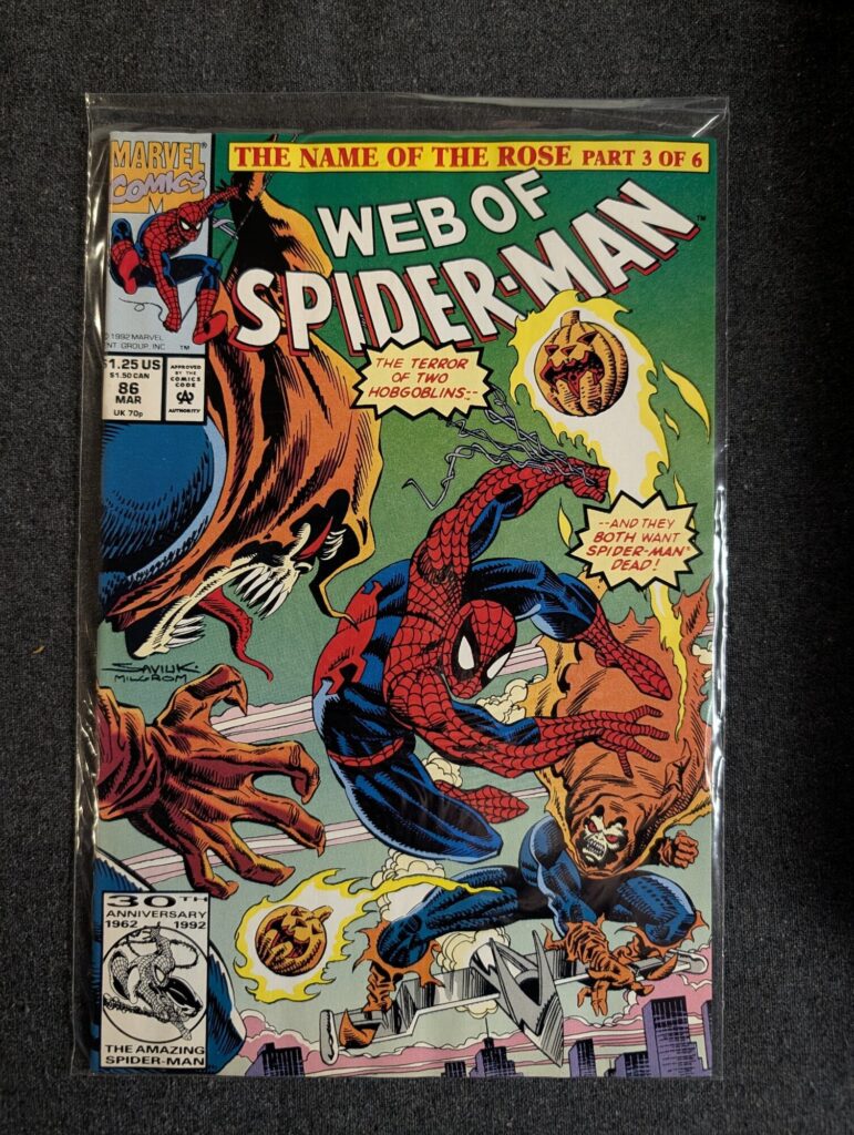 Web of Spider-Man #86 front cover