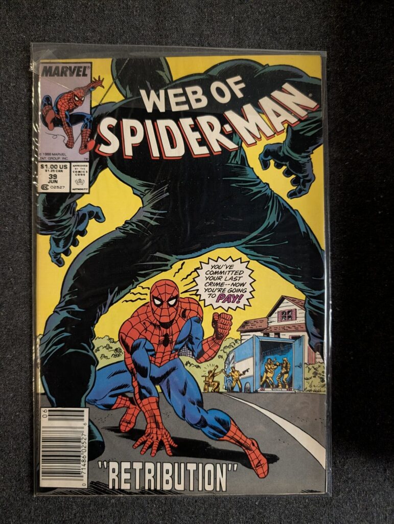 Web of Spider-Man #39 front cover