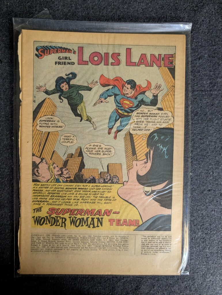 Superman's Girl Friend Lois Lane #93 front cover