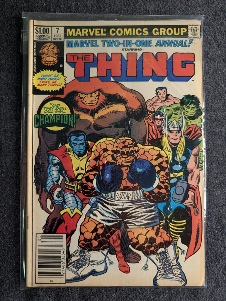 Marvel Two-In-One Annual #7 front cover
