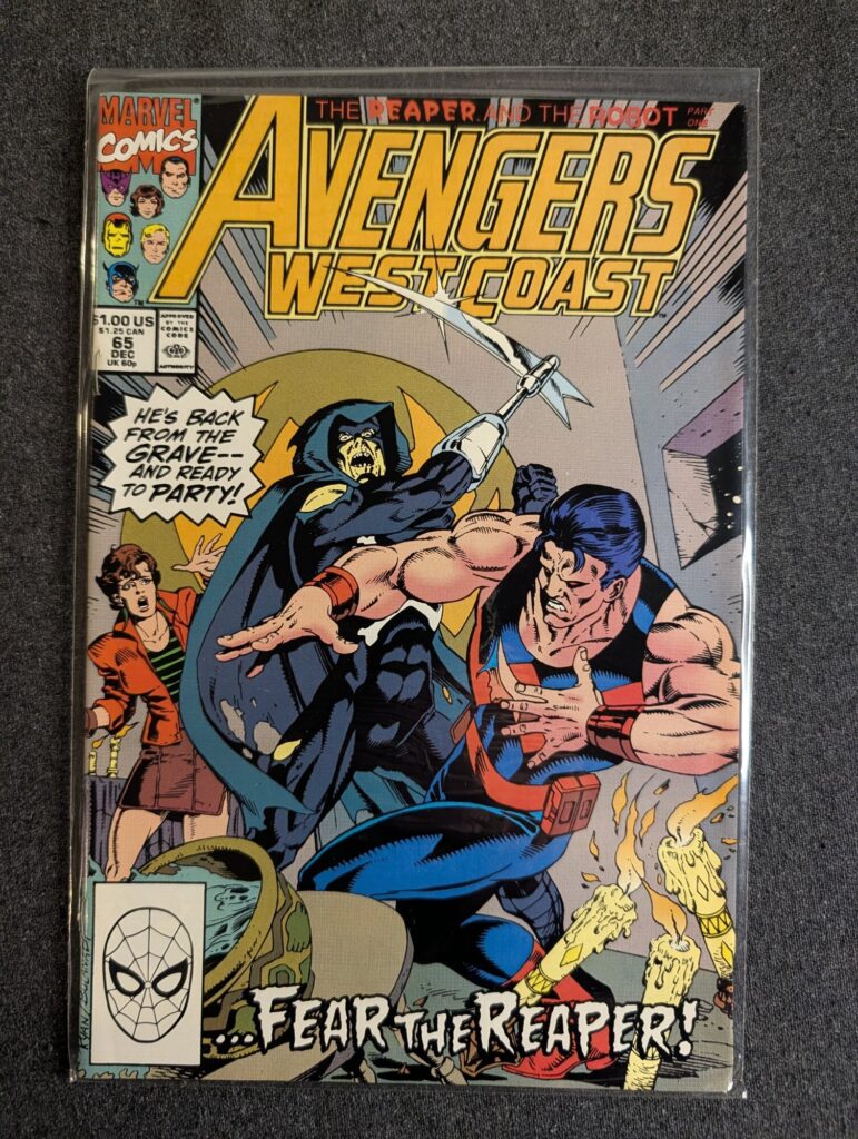 Avengers West Coast #65 front cover