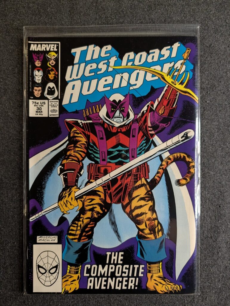 The West Coast Avengers #30 front cover