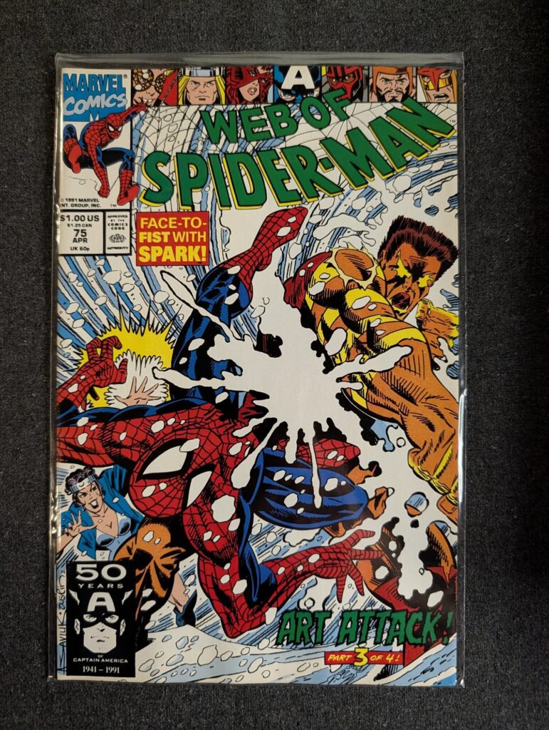 Web of Spider-Man #75 front cover