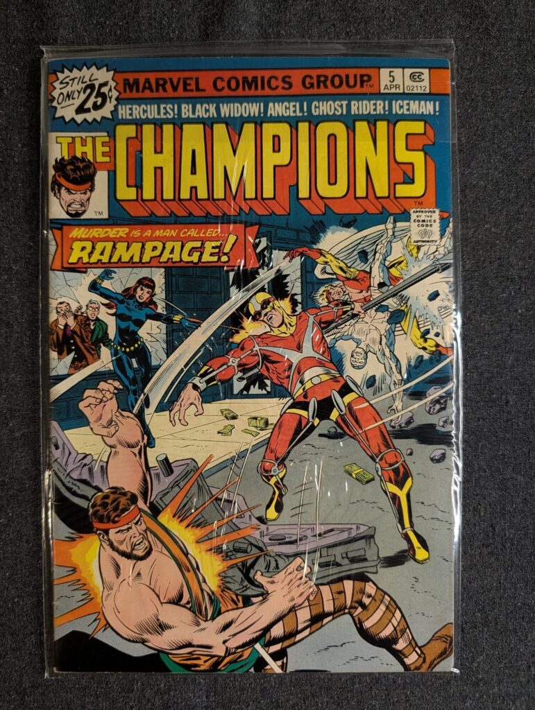 The Champions #5 front cover