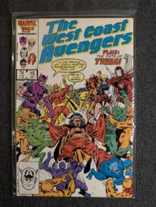 The West Coast Avengers #15 front cover
