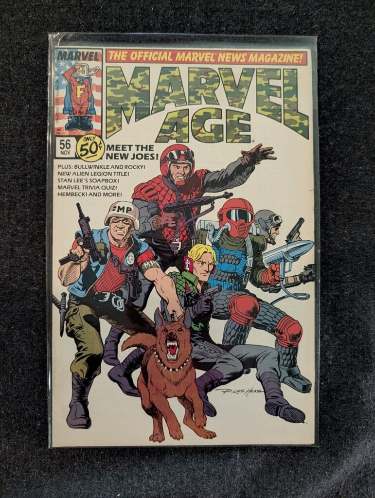 Marvel Age #56 front cover