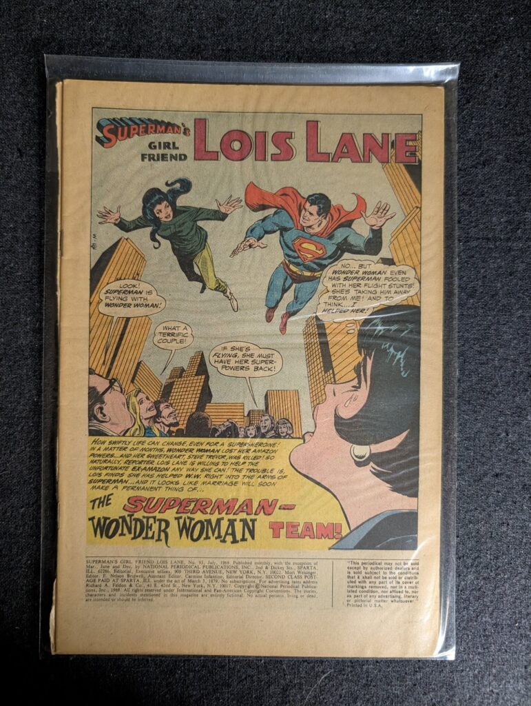 Superman's Girl Friend Lois Lane #93 front cover