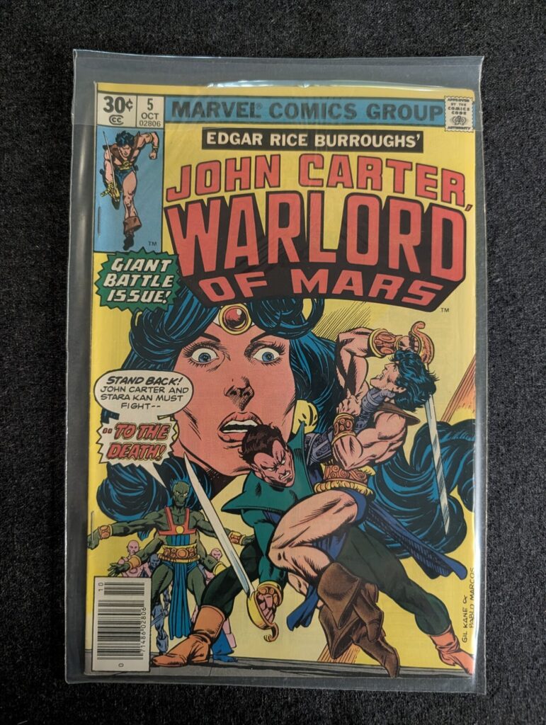 John Carter, Warlord of Mars #5 front cover