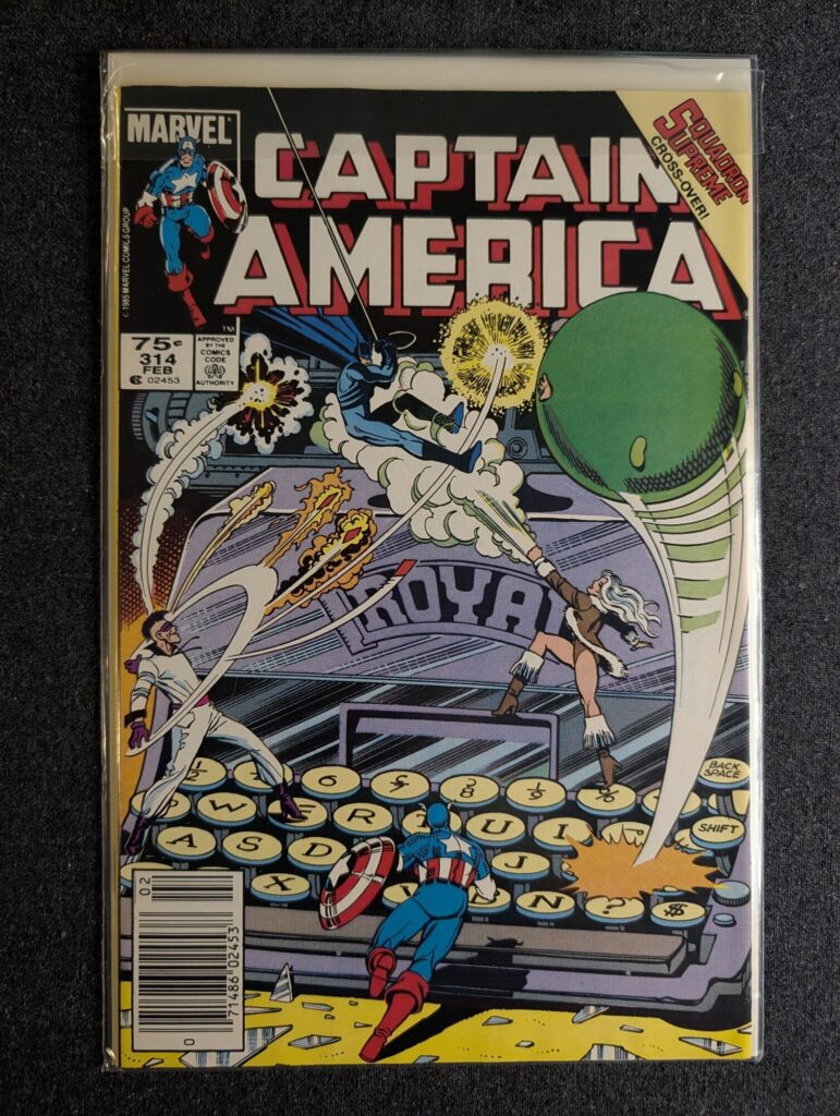 Captain America #314 front cover