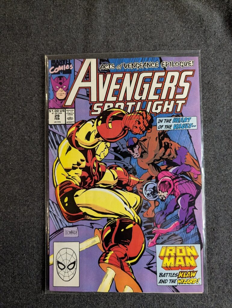 Avengers Spotlight #29 front cover