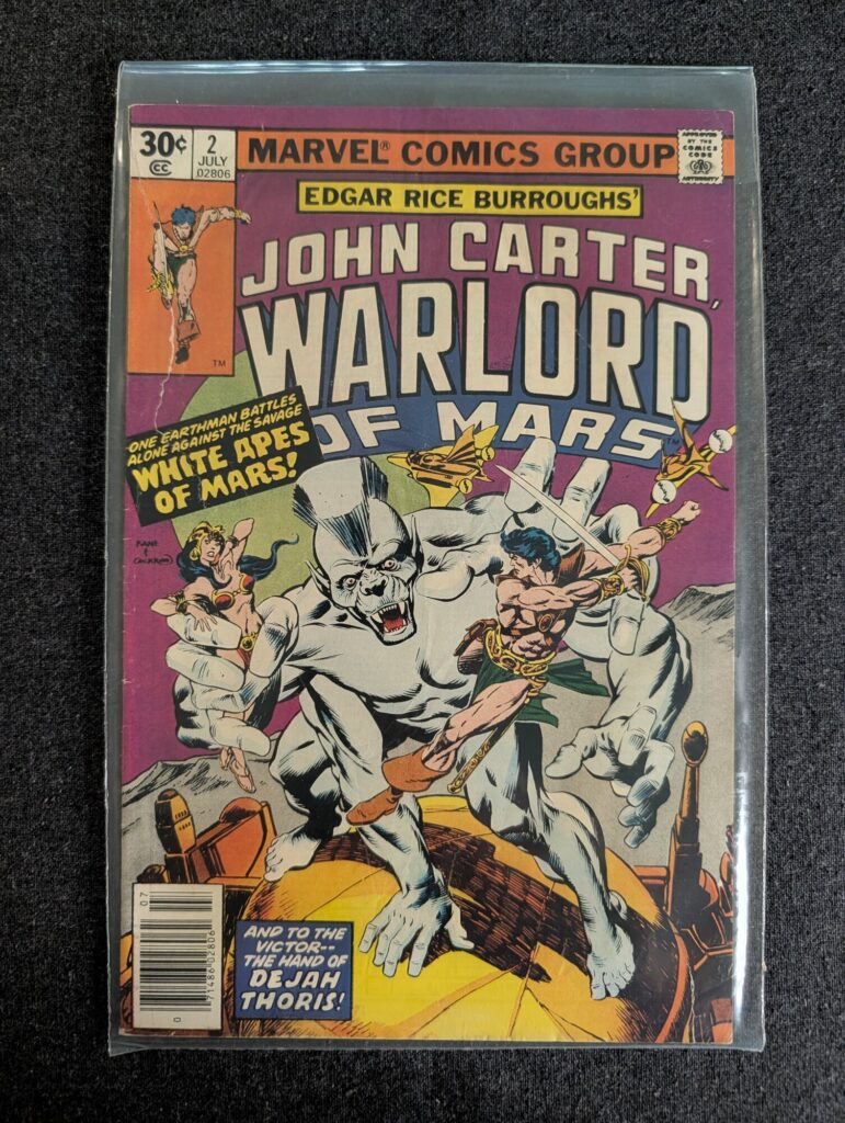 John Carter, Warlord of Mars #2 front cover