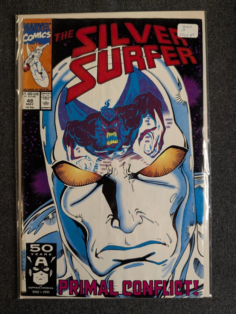 The Silver Surfer #49 front cover