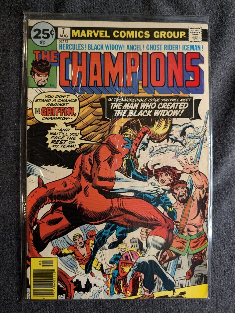 The Champions #7 front cover