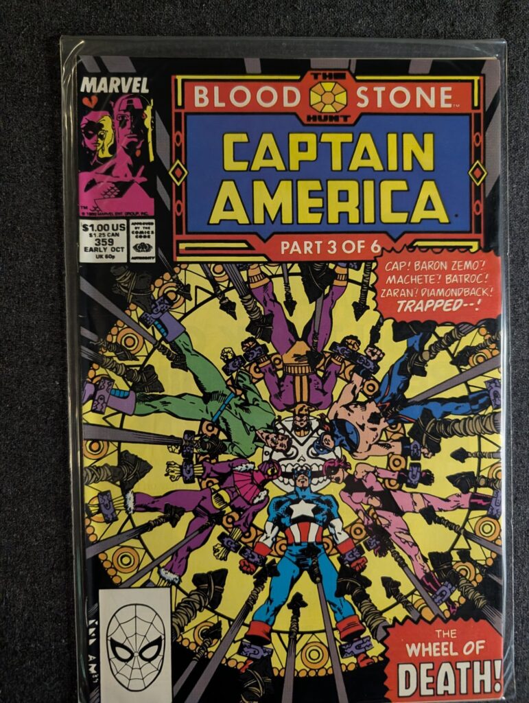 Captain America #359 front cover