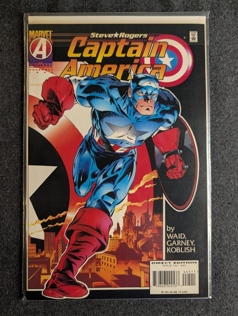Captain America #445 front cover