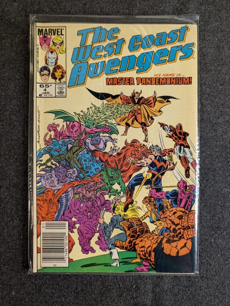 The West Coast Avengers #4 front cover