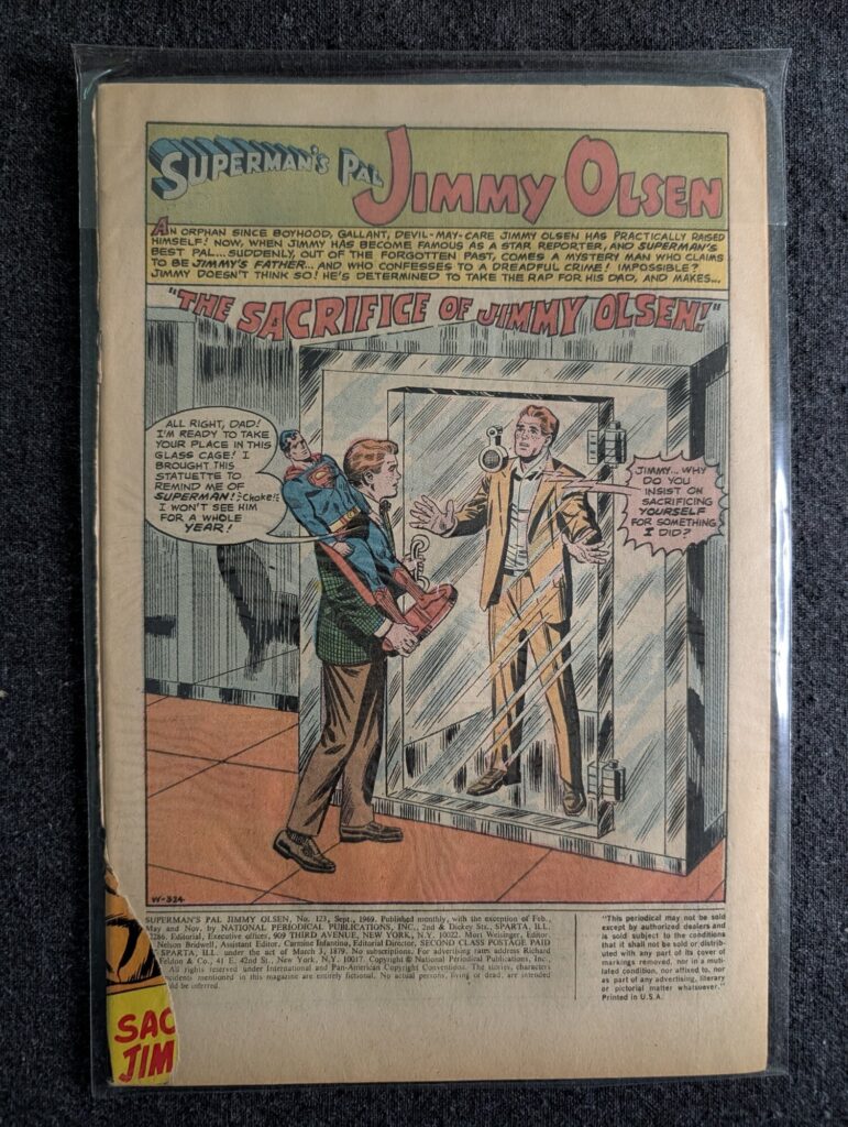 Superman's Pal Jimmy Olsen #123 front cover