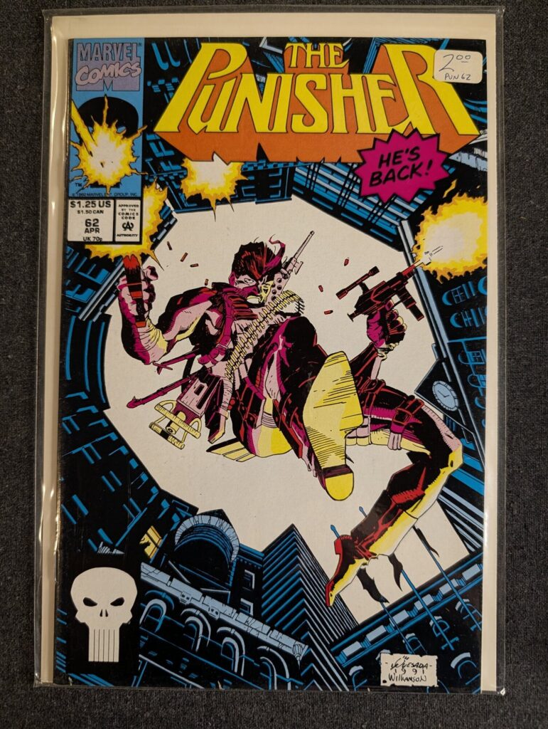 The Punisher #62 front cover