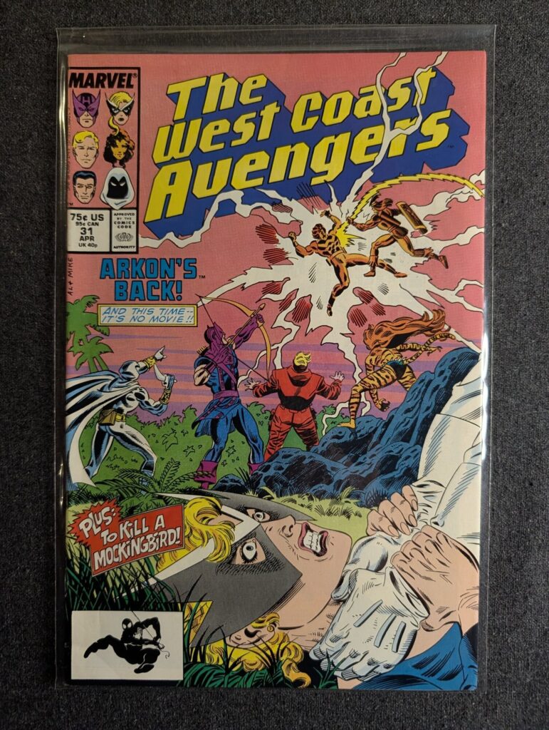 The West Coast Avengers #31 front cover