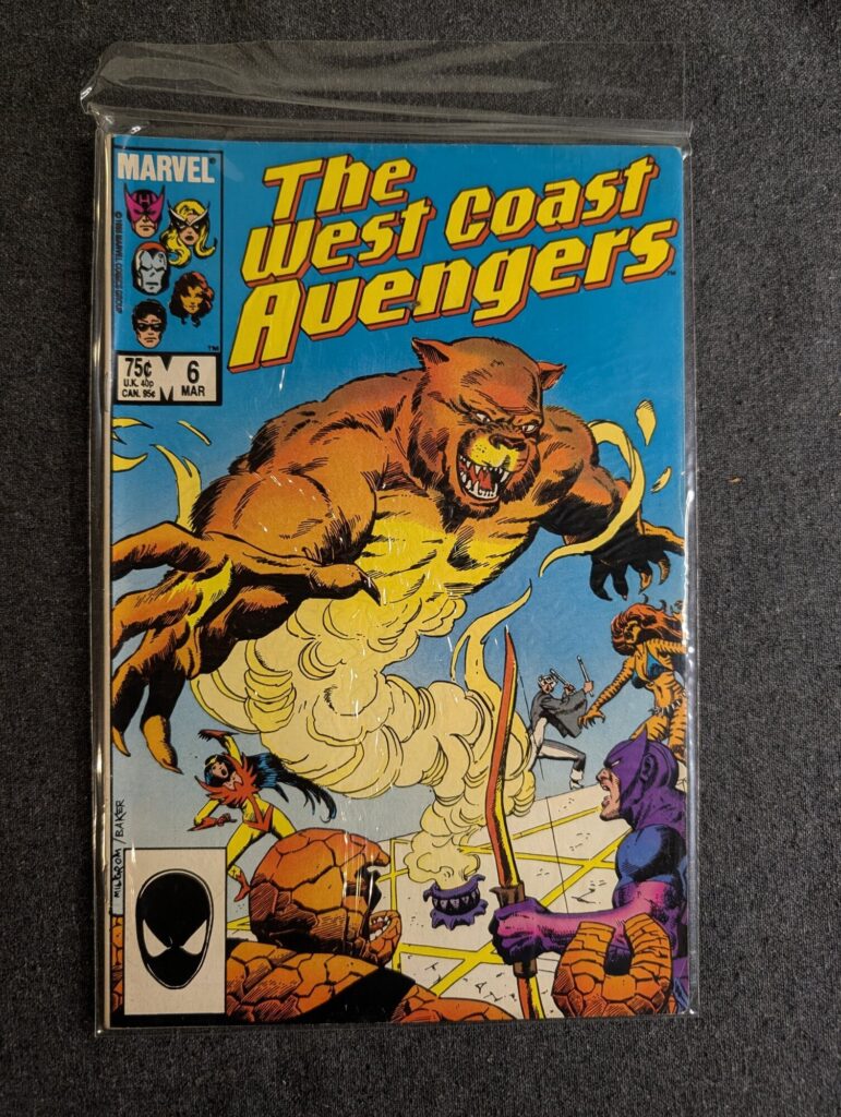 The West Coast Avengers #6 front cover