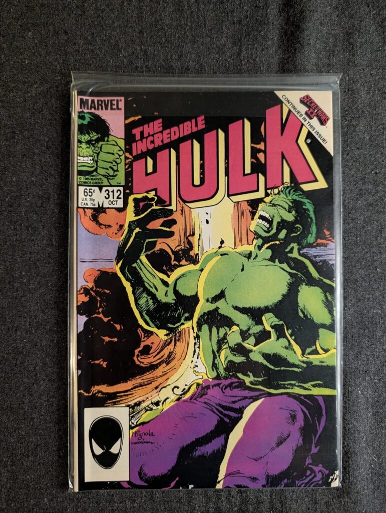 The Incredible Hulk #312 front cover