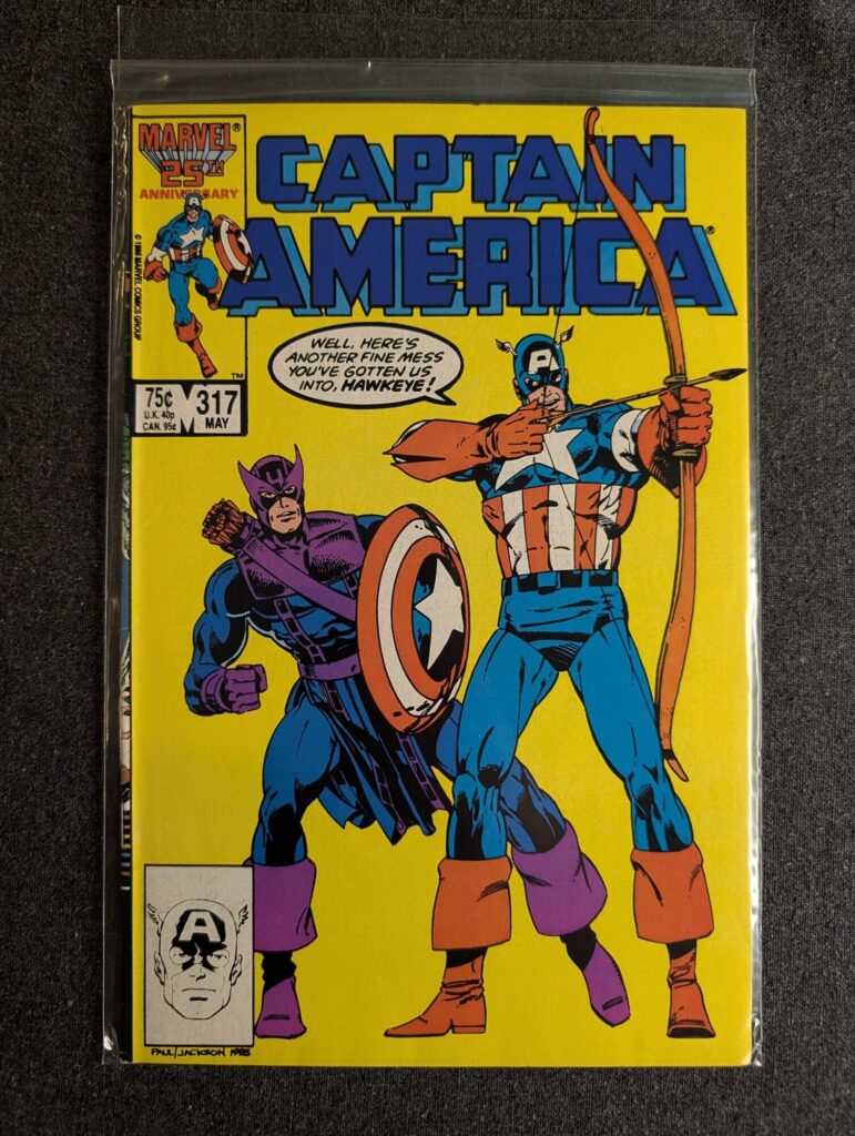 Captain America #317 front cover