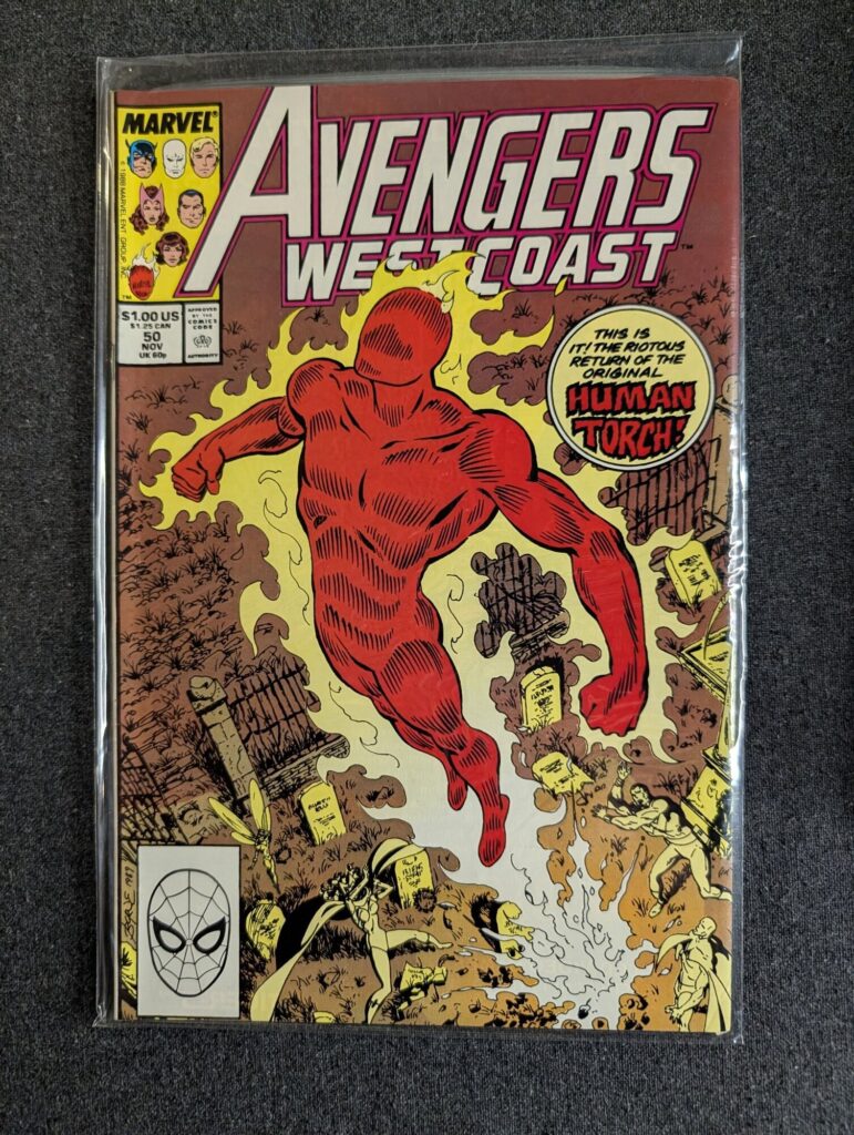 Avengers West Coast #50 front cover