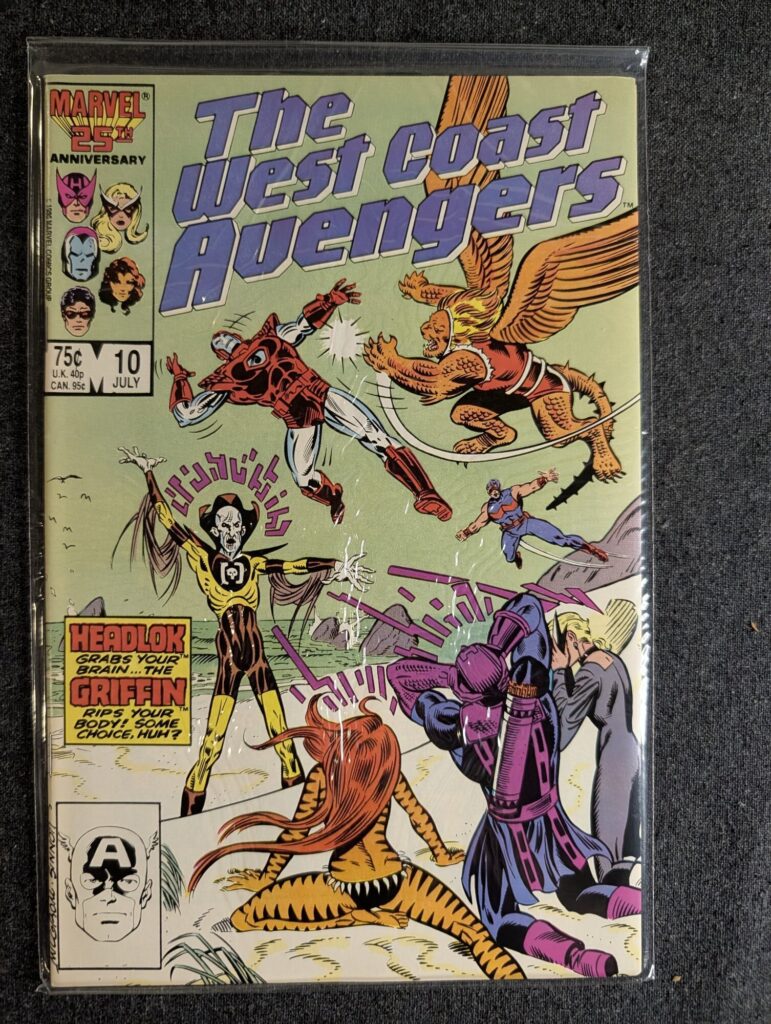The West Coast Avengers #10 front cover