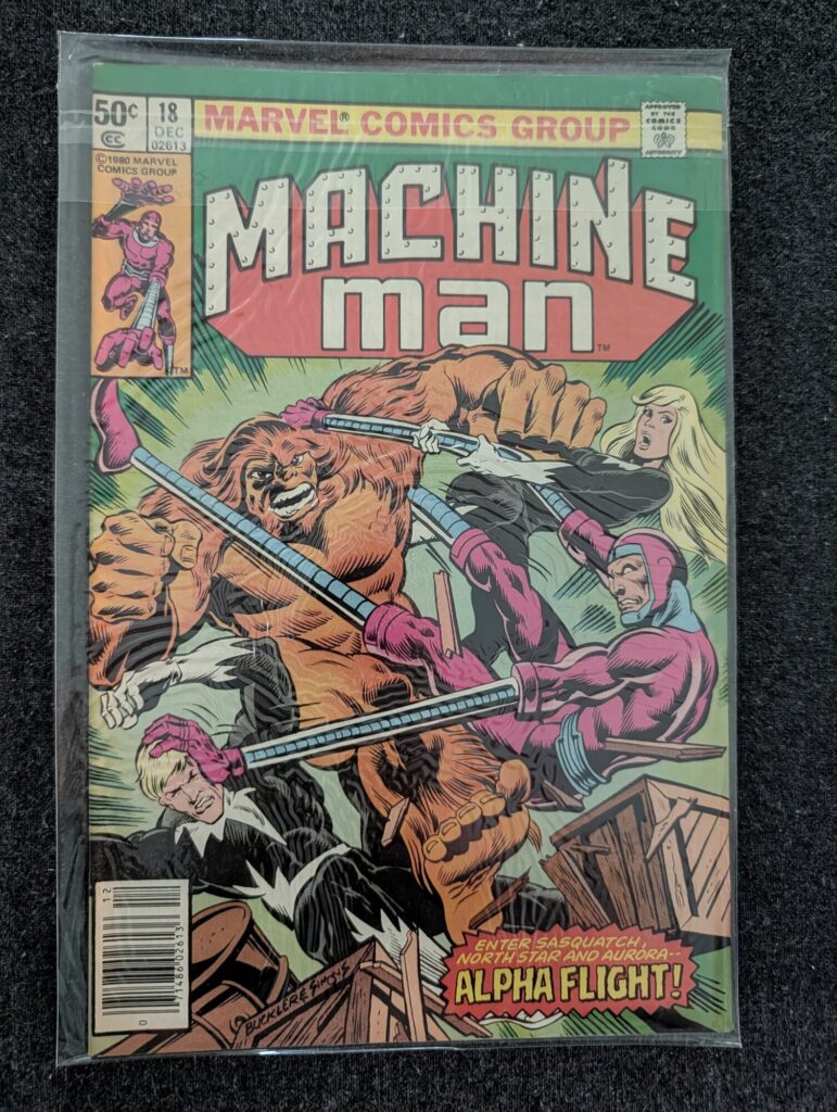 Machine Man #18 front cover