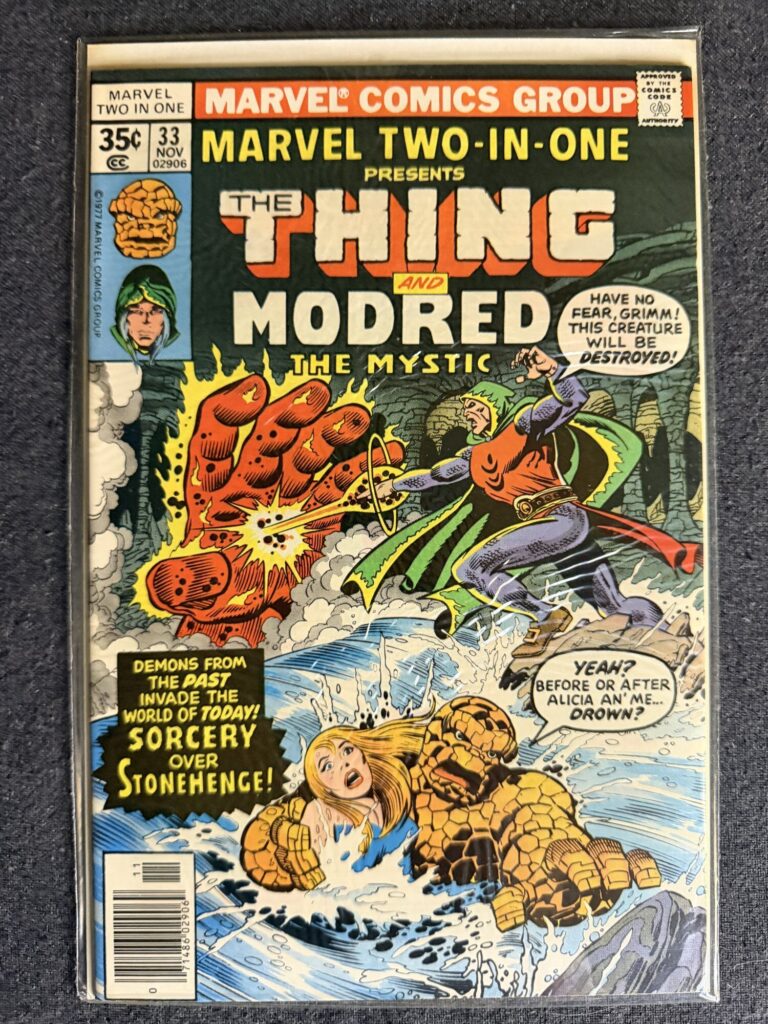 Marvel Two-in-One #33 front cover
