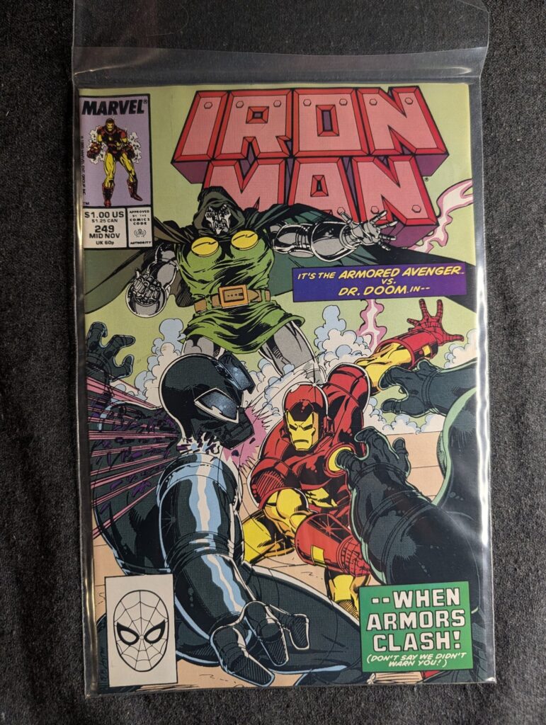 Iron Man #249 front cover