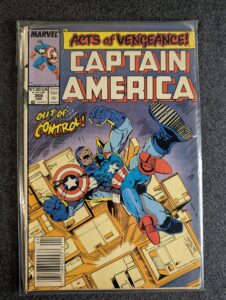 Captain America #366 front cover