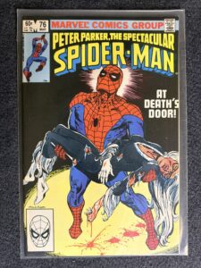 Peter Parker, The Spectacular Spider-Man #76 front cover