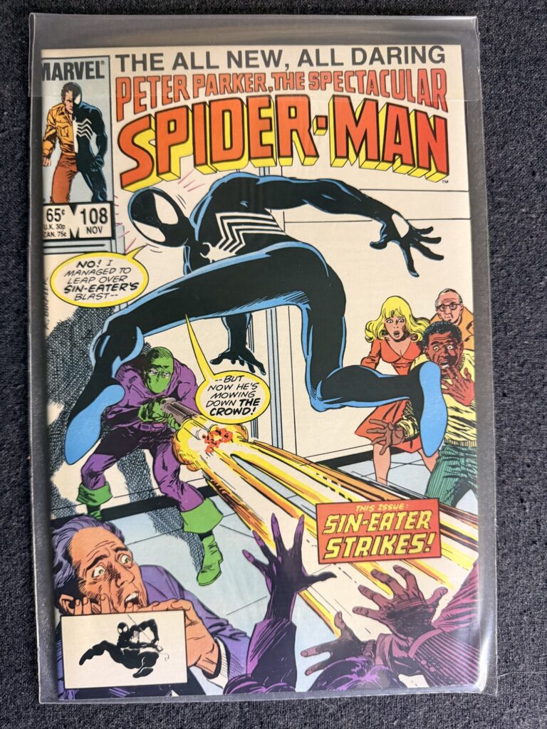 Peter Parker, The Spectacular Spider-Man #108 front cover