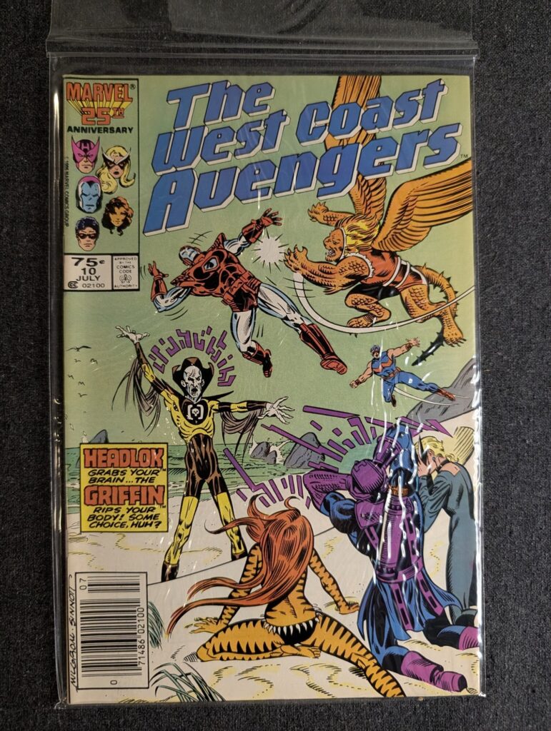 The West Coast Avengers #10 front cover