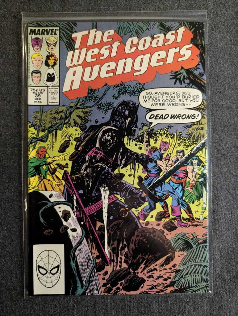 The West Coast Avengers #39 front cover